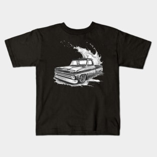 Classic lowrider truck design Kids T-Shirt